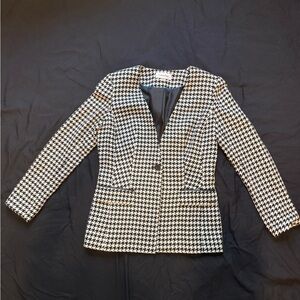 Calvin Klein Classic Houndstooth Blazer